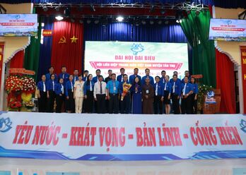 Anh Nguyễn Thanh Duy tái đắc cử chức danh Chủ tịch Hội Liên hiệp Thanh niên Việt Nam huyện Tân Trụ