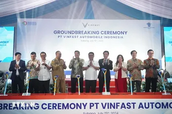 Vinfast khởi công nhà máy lắp ráp xe điện mới tại Indonesia