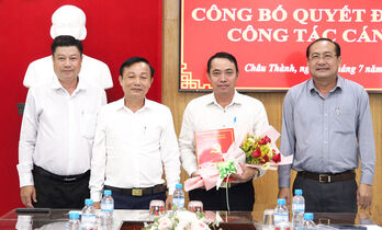 Ông Võ Phi Hùng được bổ nhiệm giữ chức Phó Trưởng ban Tổ chức Huyện ủy Châu Thành