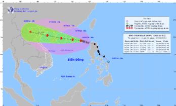 Bão Yagi khả năng vào ven biển Bắc Bộ với gió mạnh cấp 10-12, giật cấp 14