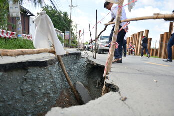 Cần sớm khắc phục triệt để điểm sạt lở trên Đường tỉnh 826C