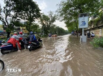 Thời tiết đêm 16/9: Thủ đô Hà Nội khả năng mưa dông gây ngập lụt đô thị