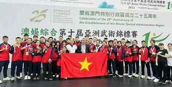 Vietnam win three gold medals at Asian Wushu Championships