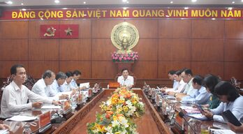 Thường trực Tỉnh ủy giao ban với các cơ quan khối Đảng, MTTQ và các tổ chức chính trị - xã hội quí III/2024