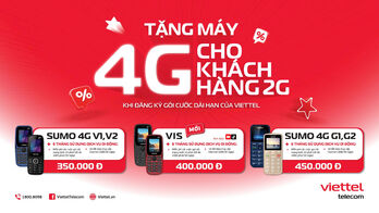 Viettel tặng điện thoại 4G cho 16.000 thuê bao 2G Only còn lại tại Long An