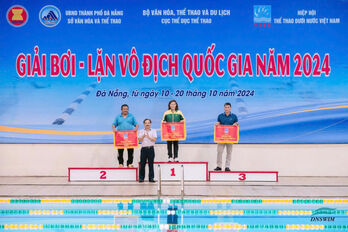 Long An ranks second overall at National Swimming and Diving Championship