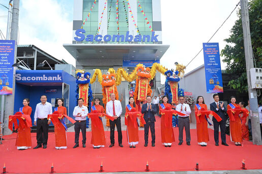 Sacombank khai trương hoạt động Phòng giao dịch Châu Thành Long An