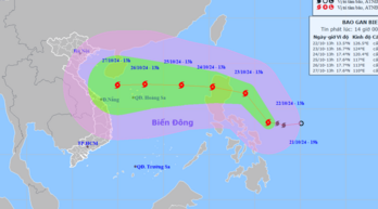 Bão Trami di chuyển nhanh vào Biển Đông, gió bão có thể mạnh cấp 10-11