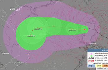 Bão Trà Mi có khả năng đổi hướng sau khi đi qua quần đảo Hoàng Sa