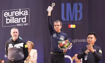 Vietnamese player takes world three-cushion billiards trophy