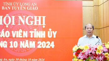 Hội nghị báo cáo viên Tỉnh ủy tháng 10/2024