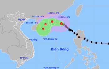 Bão số 8 đang suy yếu, một cơn bão khác đang hướng vào Biển Đông