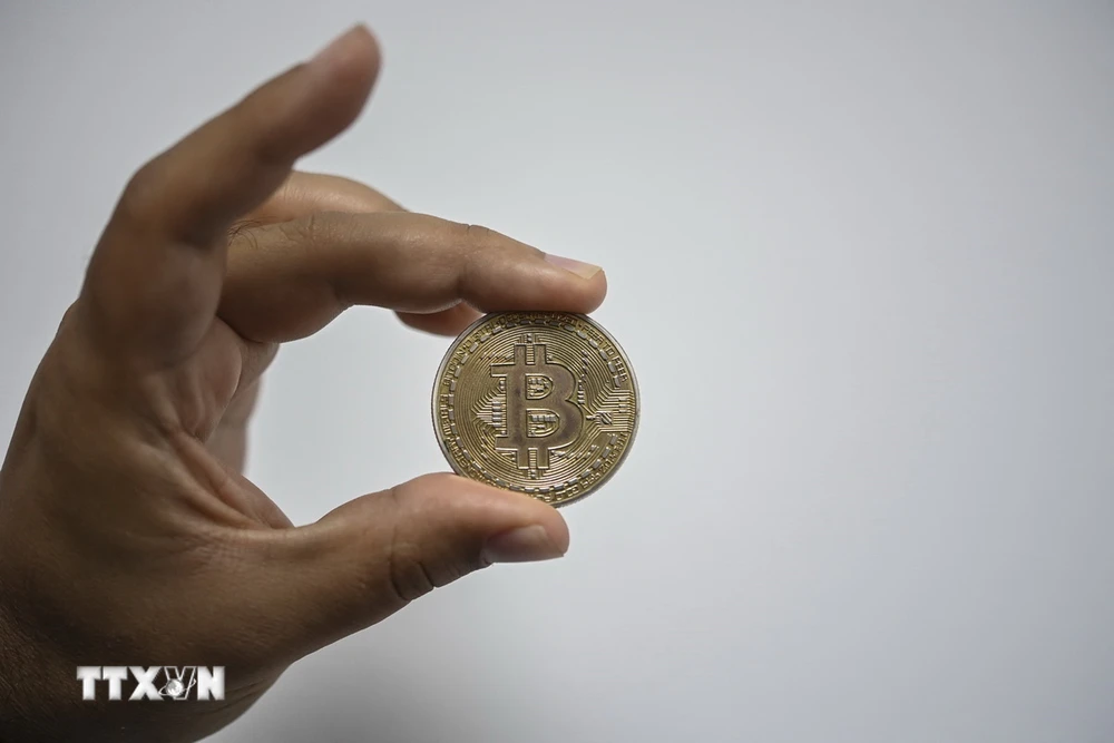 Đồng Bitcoin. (Ảnh: AFP/TTXVN)