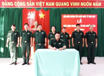 Đồn Biên phòng Cửa khẩu Quốc tế Bình Hiệp - Xây dựng đơn vị vững mạnh toàn diện