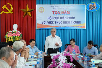 Hội Cựu giáo chức tỉnh chủ động, tích cực trong thực hiện tốt '4 cùng'