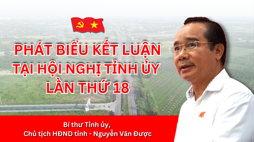 Phát biểu kết luận tại Hội nghị Tỉnh ủy lần thứ 18