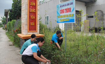 Hội Liên hiệp Phụ nữ xã Long Cang: Chung tay bảo vệ môi trường