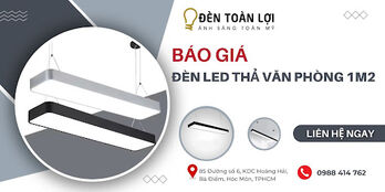 Báo giá đèn led thả văn phòng 1,2m mới