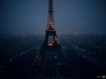 Hỏa hoạn tại Tháp Eiffel ngay trước thềm Giáng sinh