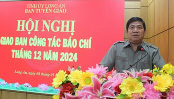 Hội nghị giao ban công tác báo chí tháng 12/2024