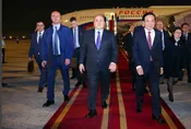 Russian PM arrives in Hanoi, beginning two-day official visit to Vietnam