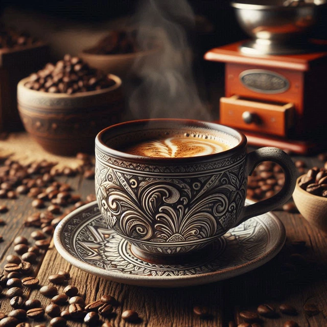 Cà phê, dù là cà phê đen, cà phê hòa tan hay cà phê không chứa caffeine, đều mang lại những lợi ích rõ rệt cho gan. Ảnh: AI