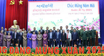 Kingdom of Cambodia delegation visits Long An on the occasion of Lunar New Year