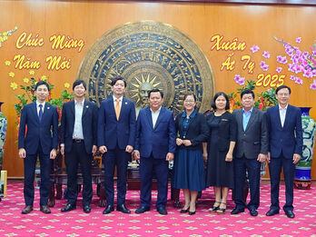 Vice Chairman of Long An Provincial People's Committee - Huynh Van Son receives Japanese Chamber of Commerce and Industry in Ho Chi Minh City