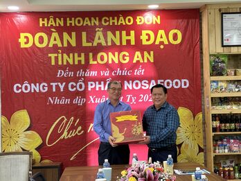 Phó Chủ tịch UBND tỉnh - Huỳnh Văn Sơn thăm và chúc tết doanh nghiệp tại Bến Lức, Đức Hòa