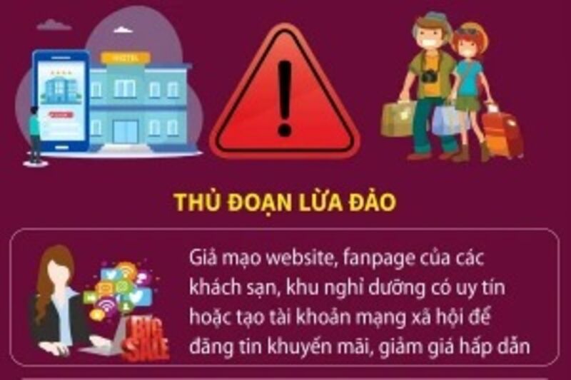 Cảnh báo hành vi lừa đảo khi đặt phòng lưu trú du lịch