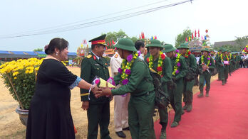 Vĩnh Hưng: 93 tân binh lên đường nhập ngũ