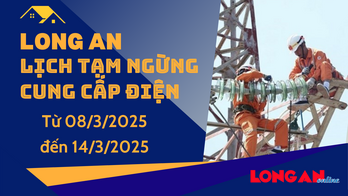 Lịch tạm ngừng cung cấp điện từ ngày 08 - 14/3/2025