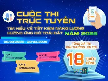 Tìm hiểu về tiết kiệm năng lượng hưởng ứng Giờ Trái đất năm 2025