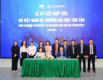 IIG Việt Nam liên kết Trường Đại học Tân Tạo chuẩn hóa tiếng Anh cho học sinh, sinh viên Long An