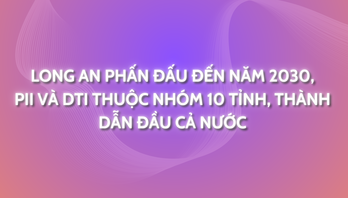 Long An phấn đấu đến năm 2030, PII và DTI thuộc nhóm 10 tỉnh, thành dẫn đầu cả nước